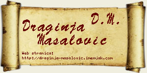 Draginja Masalović vizit kartica